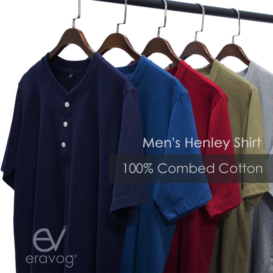 Men's Henley Short Sleeve T-Shirt