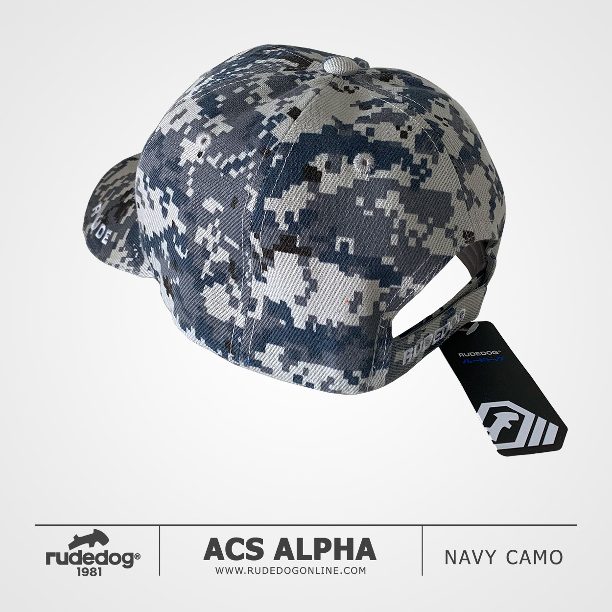 หมวกแก๊ป rudedog รุ่น ACS Alpha สีลายพรางกรมท่า