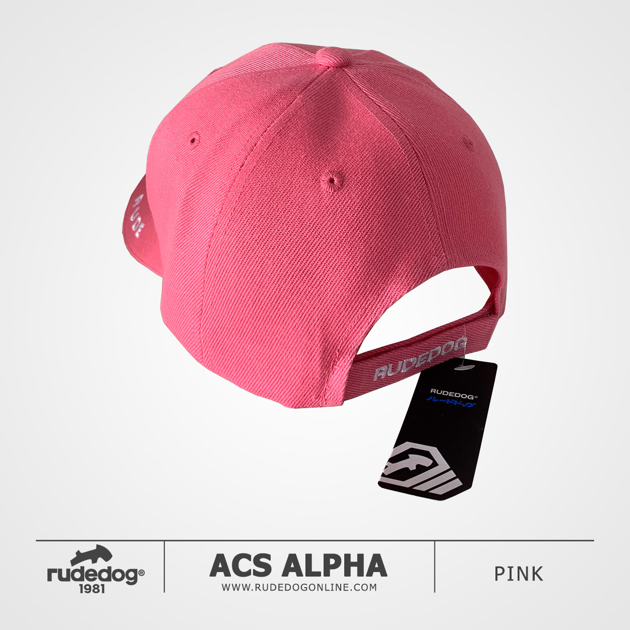 หมวกแก๊ป rudedog รุ่น ACS Alpha สีชมพู