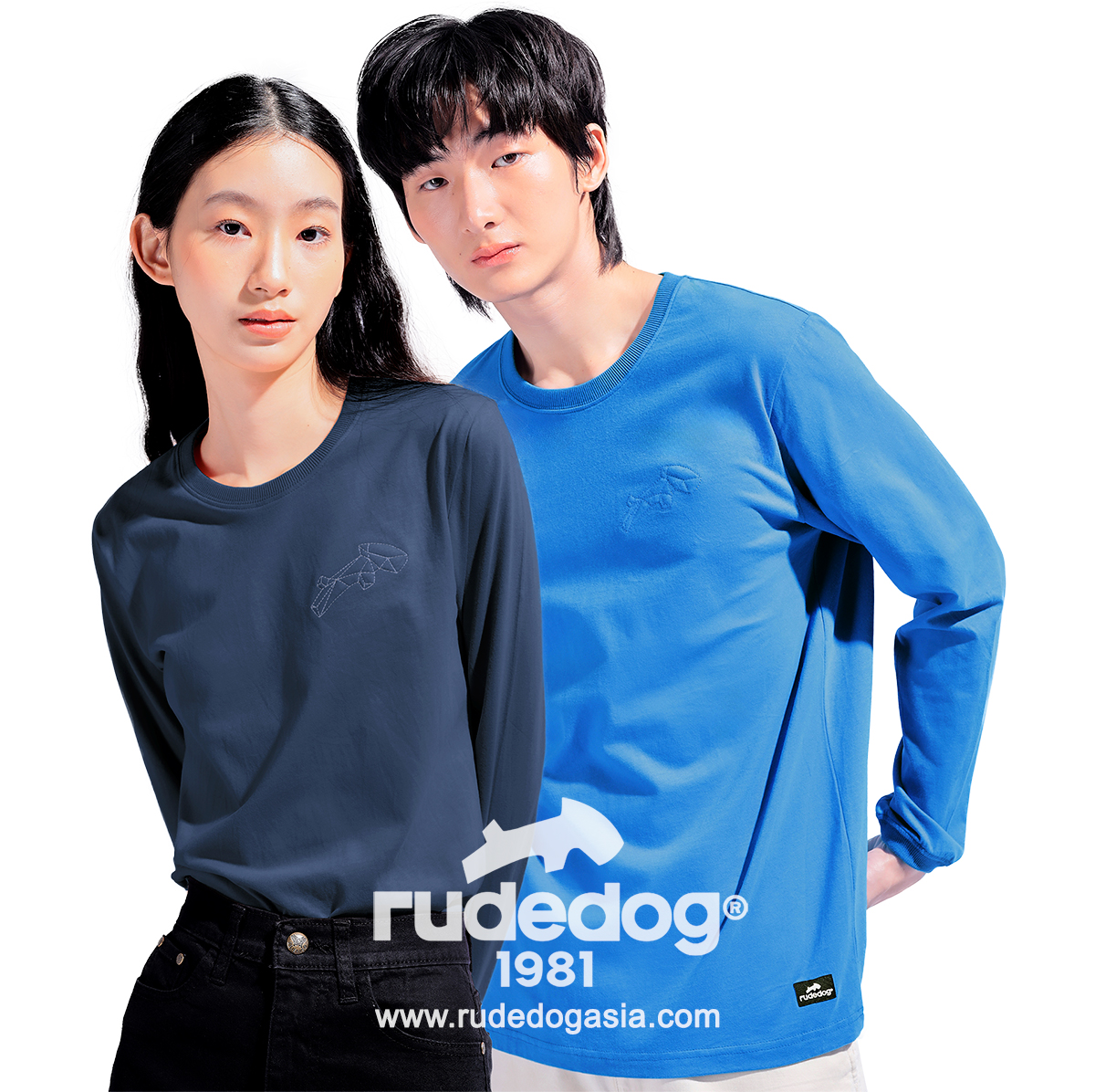 เสื้อยืดแขนยาว rudedog รุ่น Dogstar ผู้หญิง ผู้ชาย