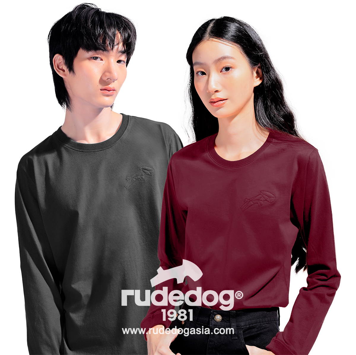 เสื้อยืดแขนยาว rudedog รุ่น Dogstar ผู้หญิง ผู้ชาย