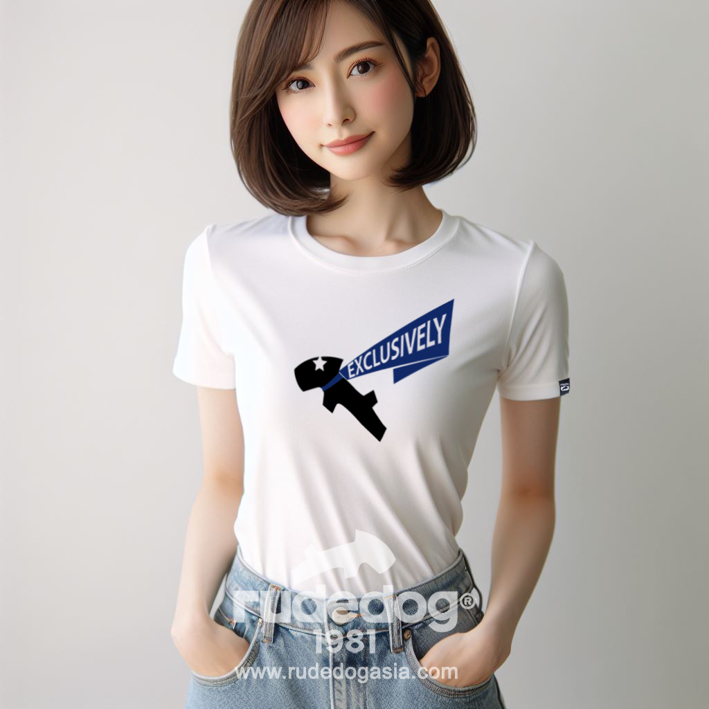 เสื้อยืด rudedog รุ่น EXCLUSIVE ผู้หญิง สีขาว