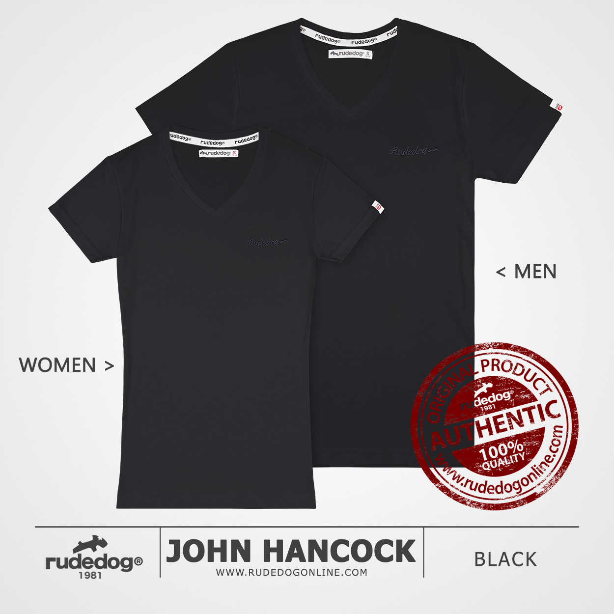 เสื้อยืด rudedog รุ่น TV - John Hancock