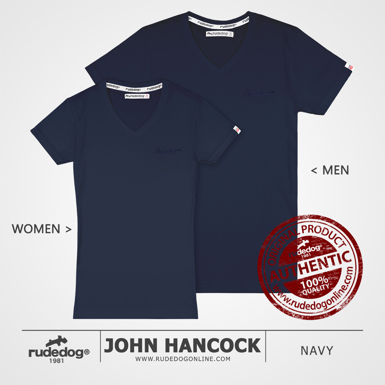 เสื้อยืด rudedog รุ่น TV - John Hancock