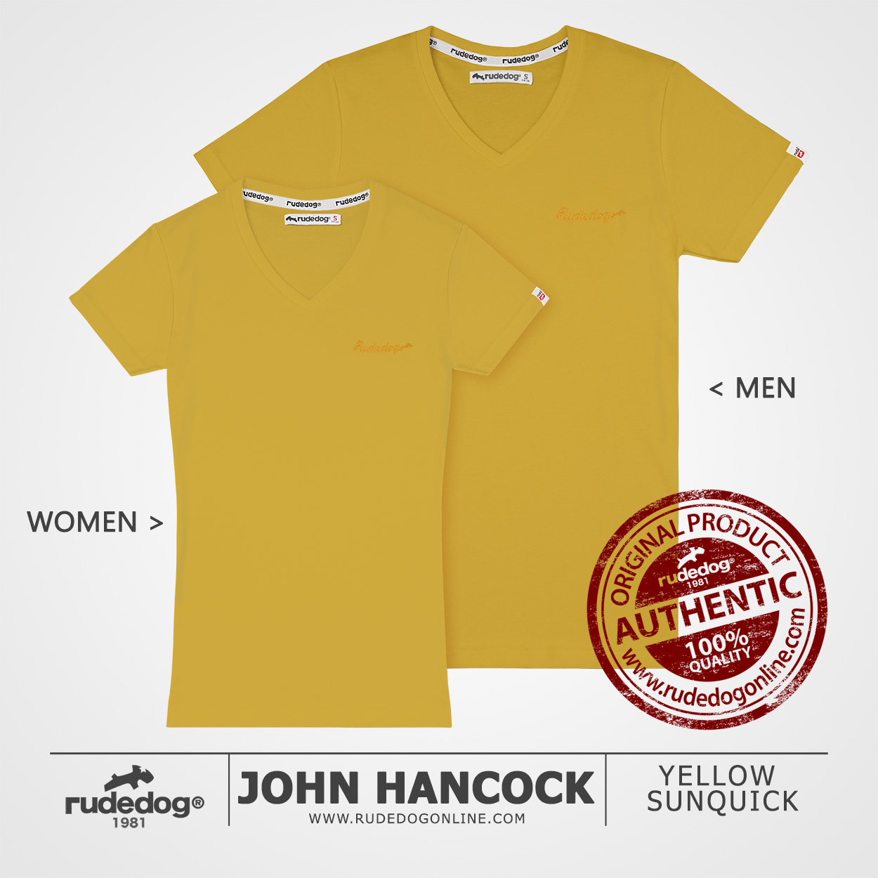 เสื้อยืด rudedog รุ่น TV - John Hancock