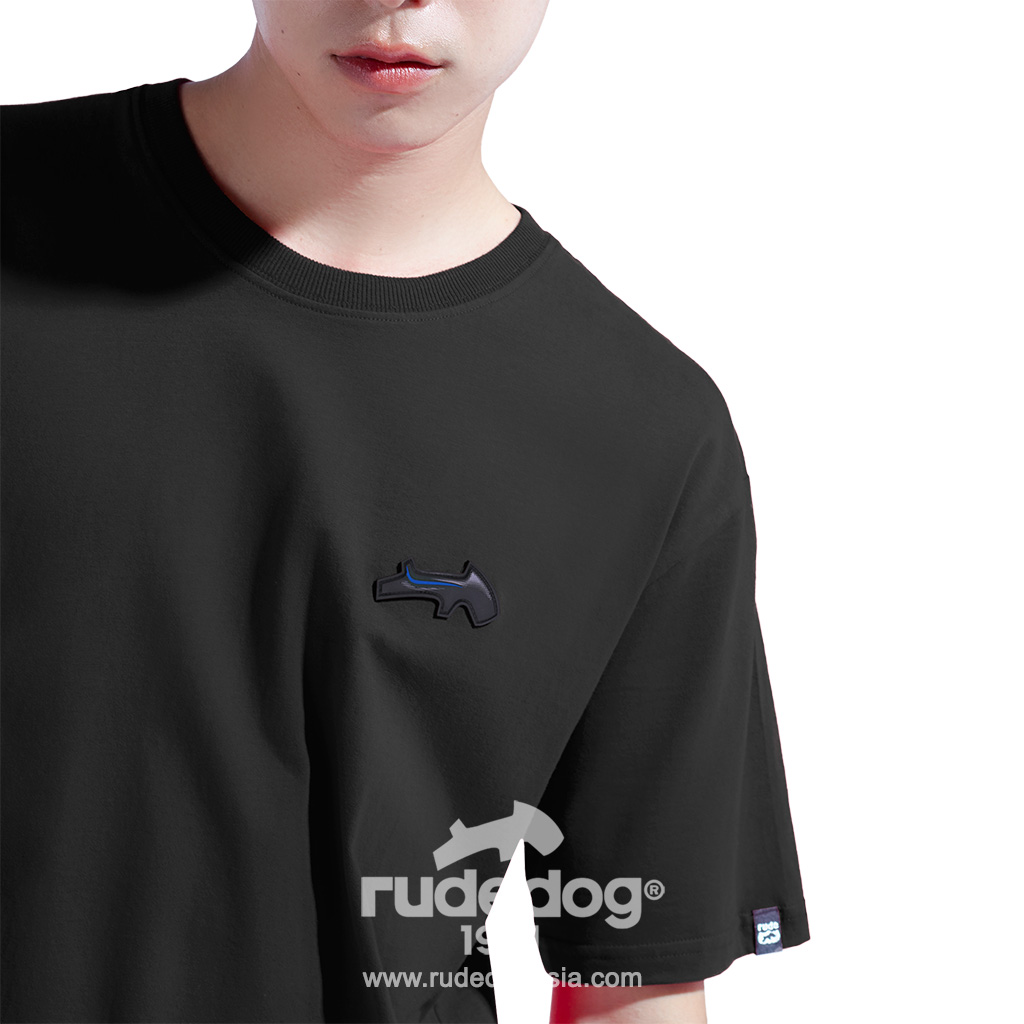 เสื้อยืด rudedog รุ่น REV UP ผู้ชาย สีดำ