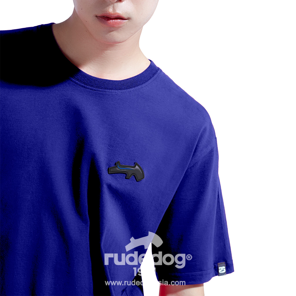 เสื้อยืด rudedog รุ่น REV UP ผู้ชาย สีน้ำเงิน