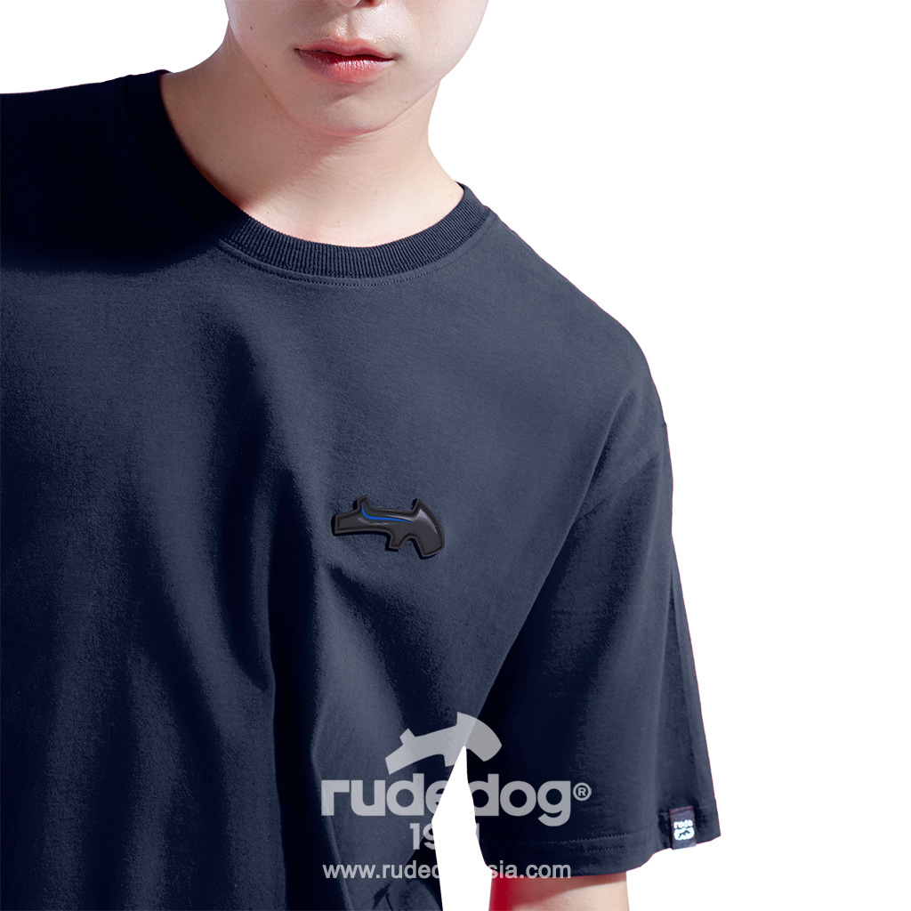 เสื้อยืด rudedog รุ่น REV UP ผู้ชาย สีกรมท่า