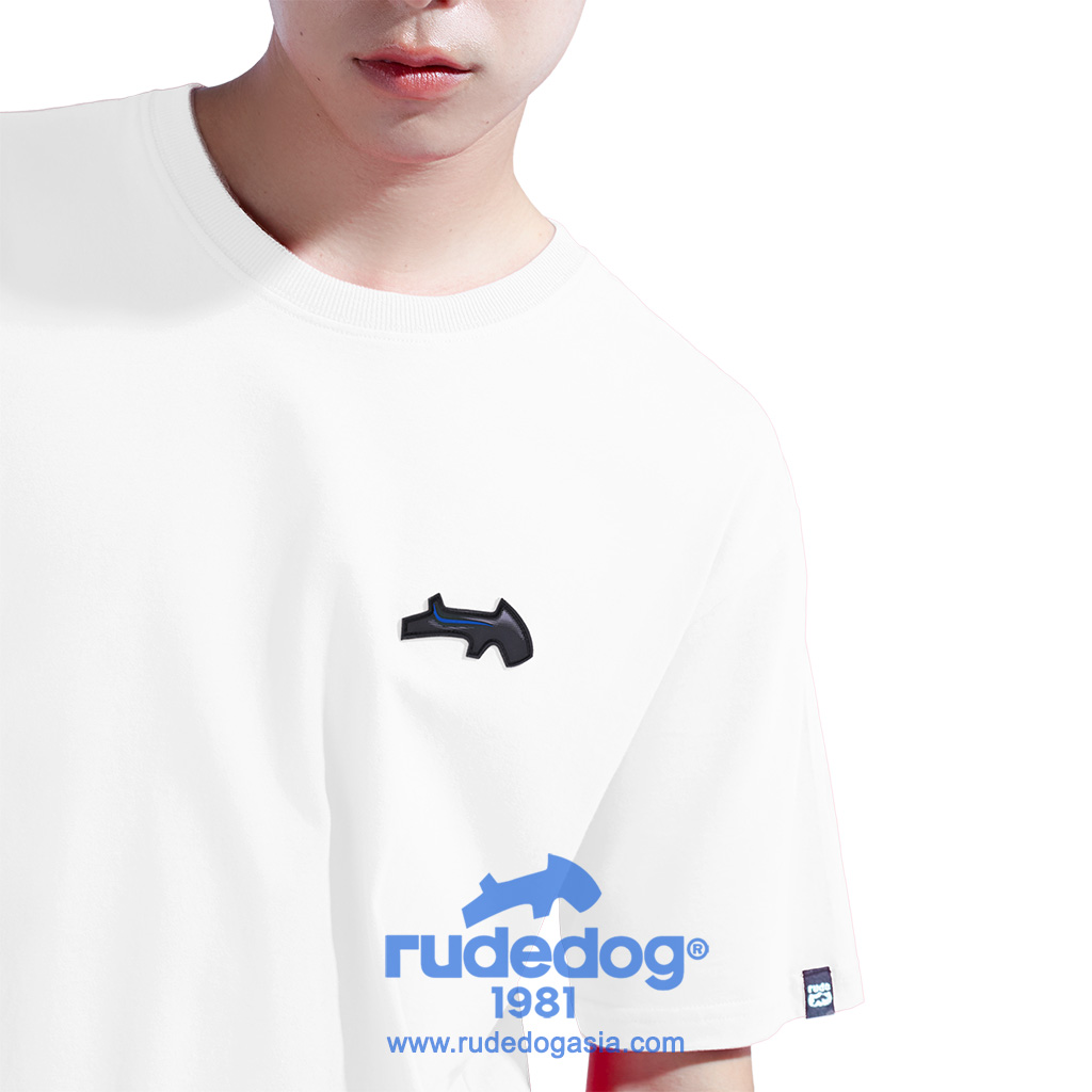 เสื้อยืด rudedog รุ่น REV UP ผู้ชาย สีขาว