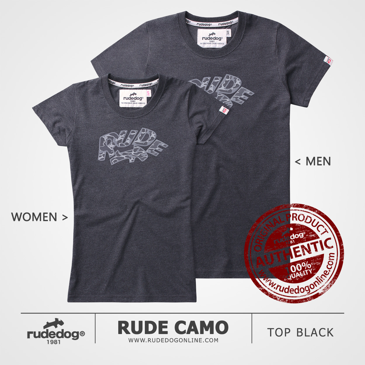 เสื้อยืด rudedog รุ่น Rude Camo