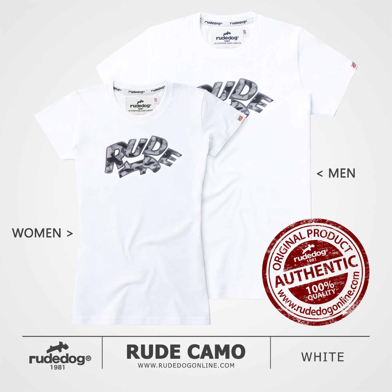 เสื้อยืด rudedog รุ่น Rude Camo