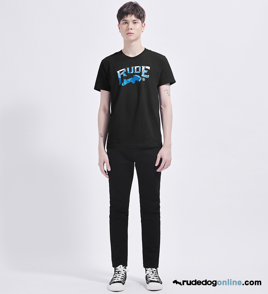 เสื้อยืด rudedog รุ่น Mica สีดำ