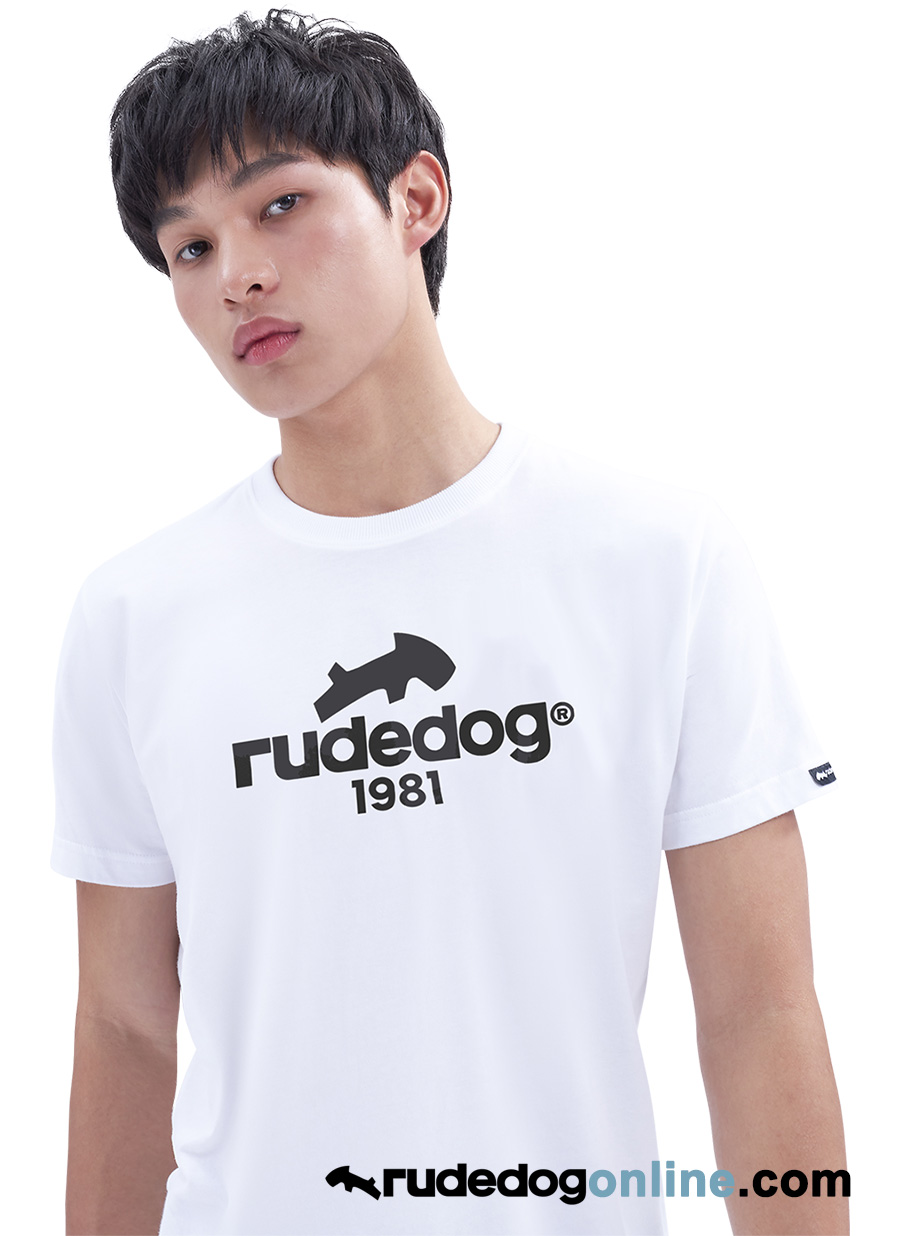 เสื้อยืด rudedog รุ่น Standard สีขาว