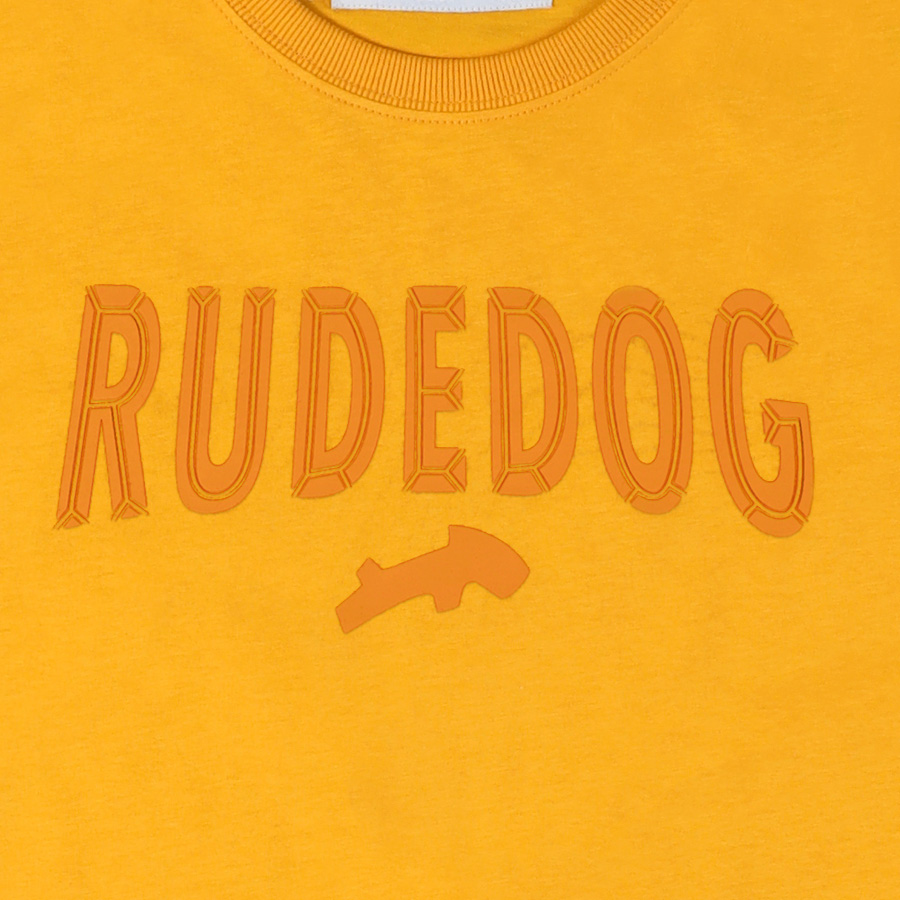 ลายเสื้อยืด rudedog รุ่น Upper สีเหลืองซันฟลาวเวอร์