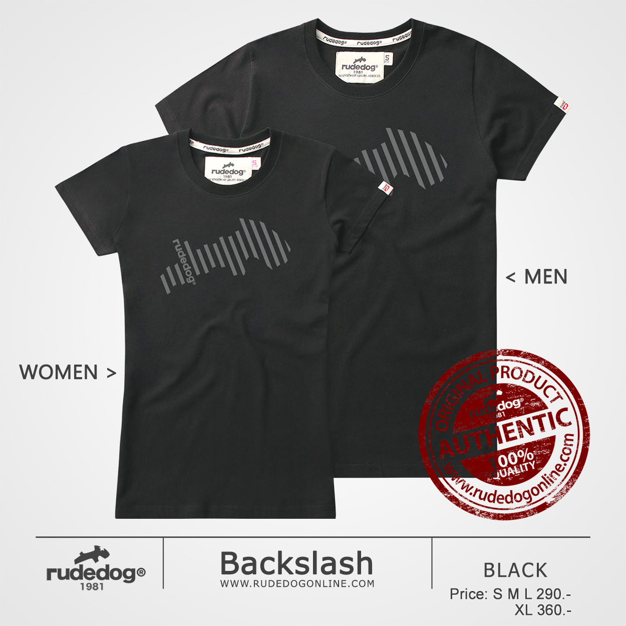 เสื้อยืด rudedog รุ่น Backslash