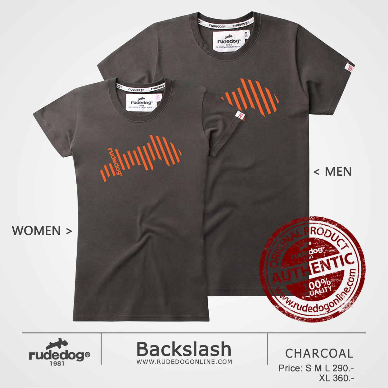 เสื้อยืด rudedog รุ่น Backslash