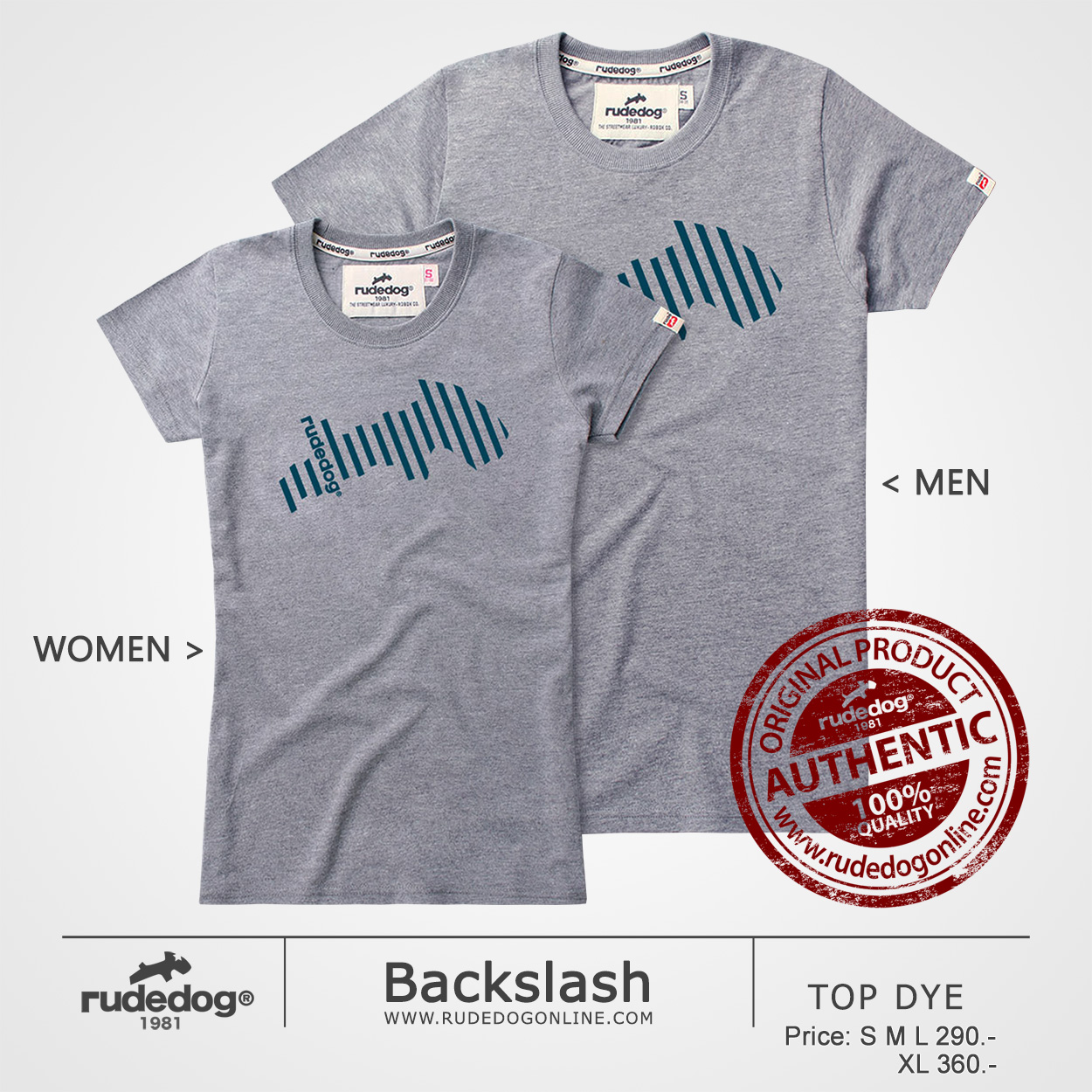 เสื้อยืด rudedog รุ่น Backslash