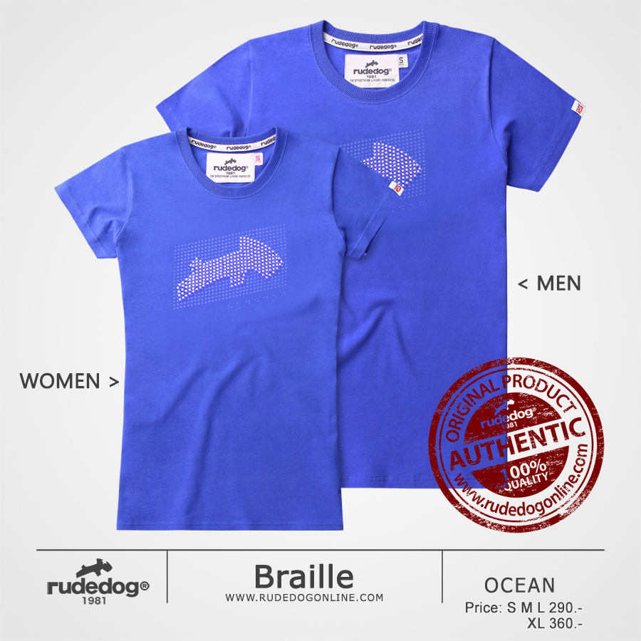 เสื้อยืด rudedog รุ่น Braille