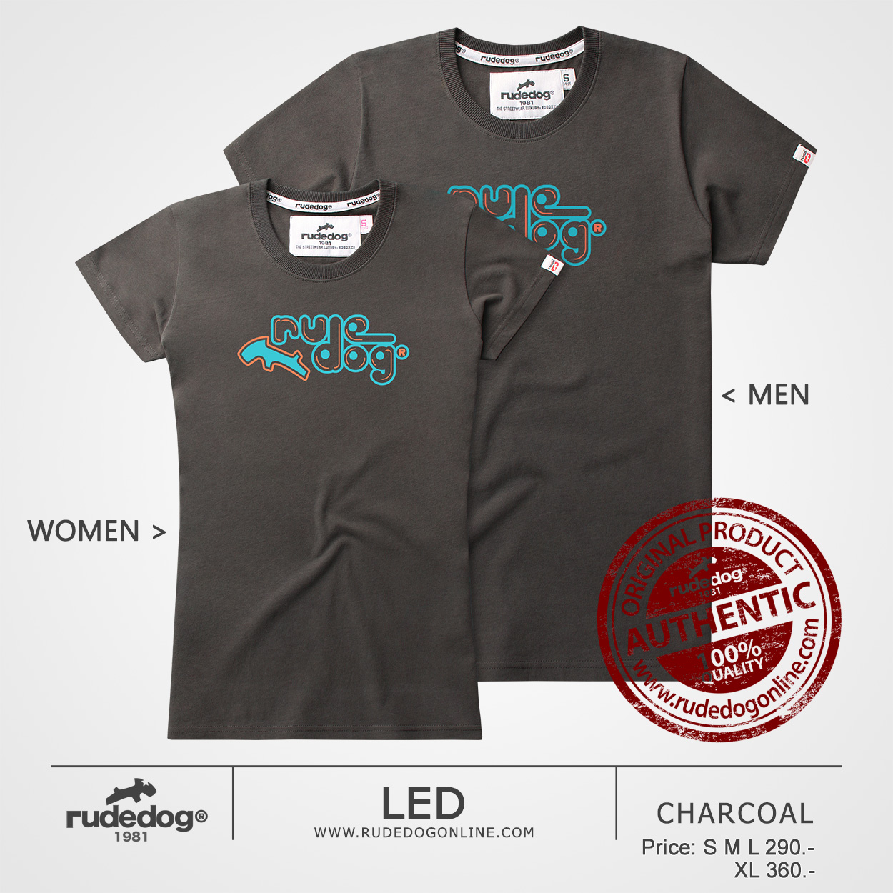 เสื้อยืด rudedog รุ่น LED