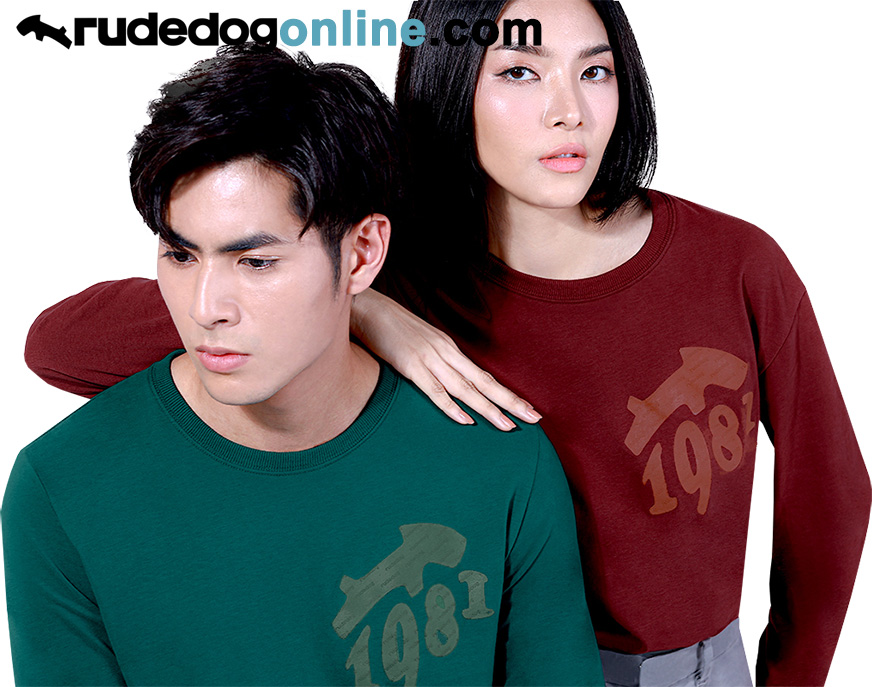 เสื้อยืดแขนยาว rudedog รุ่น Big 1981