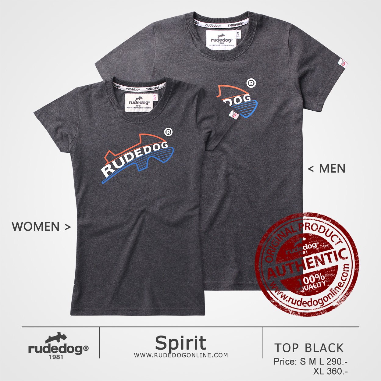 เสื้อยืด rudedog รุ่น Spirit